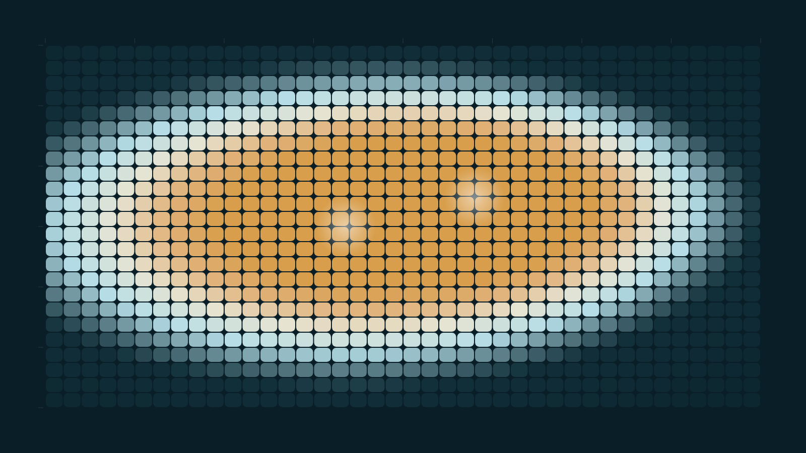 DEXA regional body-composition heat-map